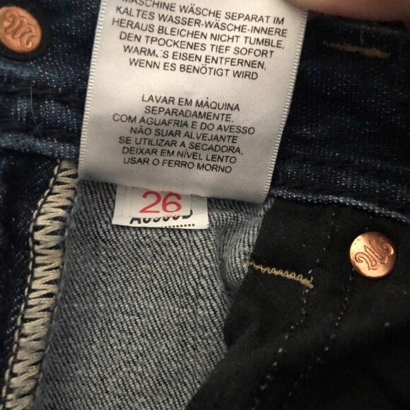 Miss Me sz 26 Thick Stitch Flap Pocket Boot Cut Jeans - Picture 9 of 11